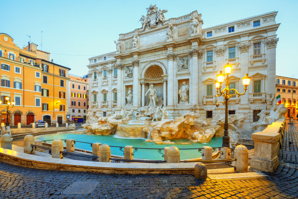The Trevi Fountain in Rome is a must-see when living in Italy.