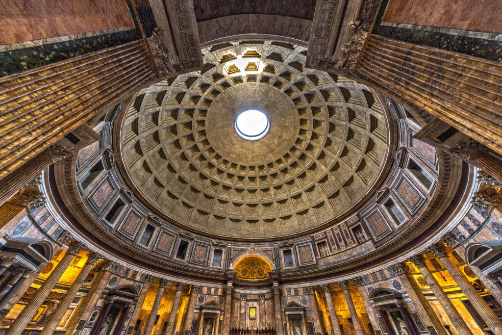 Be sure to visit the Pantheon when in Rome.