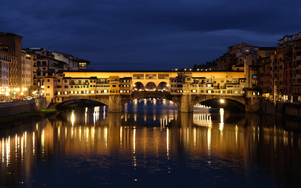 The Ponte Vecchio is one of the most famous Italian landmarks.